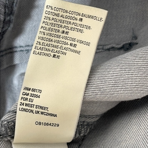 Free People WE THE FREE Grey Distressed Paint Splatter Skinny Jeans sz 25 NEW - Picture 11 of 16